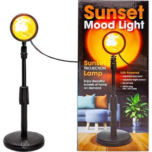 Equivera Sunset Lamp - Sunsetlamp - Sfeerverlichting Binnen - Zonsondergang Lamp - Zon Lamp - Tiktok Lamp
