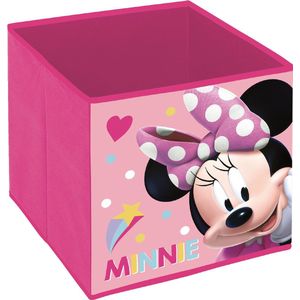 Disney Opbergbox Minnie Mouse Kubus 30 Liter Textiel Roze
