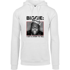 Mister Tee Biggie Smalls - Biggie Crown Hoodie/trui - 5XL - Wit