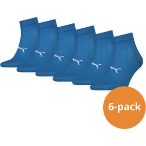 Puma Sport Quartersokken Light 6-pack Blauw-39/42