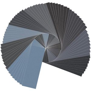 Waterdicht schuurpapier - 72 stuks, korrel 400-3000, 20 x 93 cm