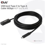 USB TYPE C GEN 2 TO TYPE-A CABLE 10GBPSM/F 5M/16.4FT