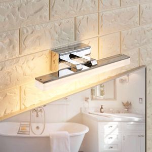 Lucande - Wandlamp - 1licht - acryl, metaal - H: 5.5 cm - gesatineerd wit, chroom - Inclusief lichtbron