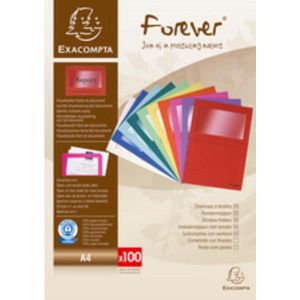 Venstermap exacompta forever lmap 120gr paars | Pak a 100 stuk