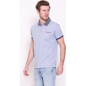 Mezaguz Heren Polo-Presley-Sky Bleu-Maat S