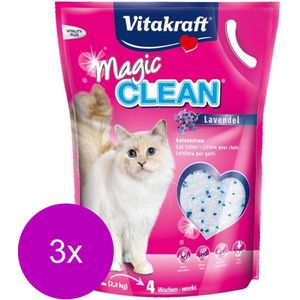 Vitakraft Magic Clean Lavendel - Kattenbakvulling - 3 x 5 l