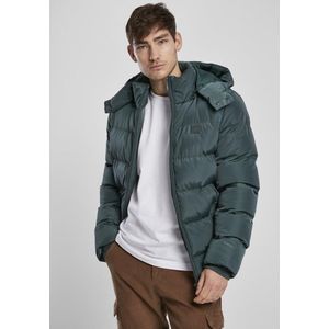 Urban Classics - Hooded Puffer winterjas - 2XL - Groen