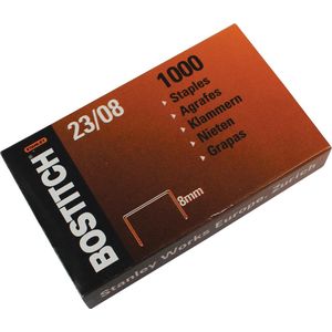 Bostitch nietjes 23-8-1M, 8 mm, verzinkt, voor PHD60, B310HDS, HD-23L17 10 stuks