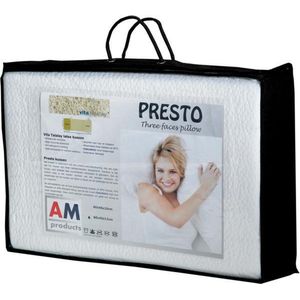 AM Products - Talalay Presto - Latex - Hoofdkussen - Wit - Soft - 10cm