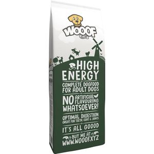 WOOOF High Energy 18KG - Geperst hondenvoer - Geperste hondenbrokken - Droogvoer - 18KG
