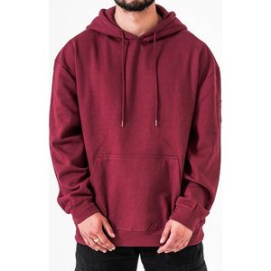 DMNDBK AMSTERDAM - Unisex oversized hoodie - Burgundy - maat XL