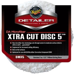 Meguiar's DA Microfiber Xtra Cut Polijstschijf - ⌀12,5 cm - 2 stuks - Voor polijstmachine