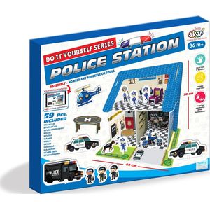 Akar Toys - Police Station - Puzzel / 3D Puzzel / 3D Puzzel Kinderen / Speelgoed - 59st