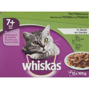 Whiskas Multipack Pouch Senior - Vlees/Vis - 12 x 100 g