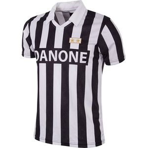COPA - Juventus FC 1992 - 93 Coppa UEFA Retro Voetbal Shirt - XS - Zwart; Wit