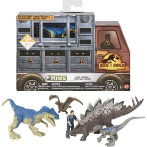 Jurassic World Minis speelset - 5 delige set - Actiefiguren - 3 cm groot