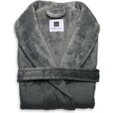 ZoHome Cara Badjas Lang - Fleece - Maat M - Dark Grey