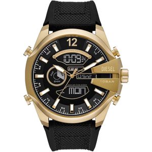 Diesel Mega Chief DZ4634 Horloge - Siliconen - Zwart - Ø 51 mm