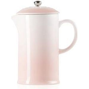Le Creuset Aardewerken koffiepot met pers 0,8L - 22cm Shell Pink