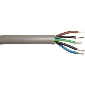 Dynamic XMVK-kabel m. brandklasse Eca 5x2.50 rol in krimpfolie=25m, prijs=per rol grijs