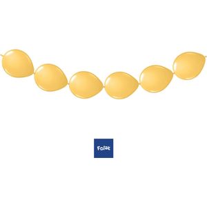 Folat - Knoopballonnen voor Ballonnenslinger Goud Metallic 25 cm - 8 stuks