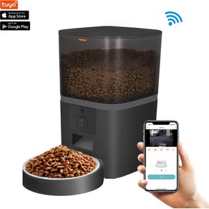 PetPal - automatische voerbak kat - voerautomaat kat - met Camera - Voice recorder - 6L