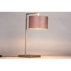 Lumidora Tafellamp 31069 - E27 - Roze - Roodkoper - Staalgrijs - Metaal