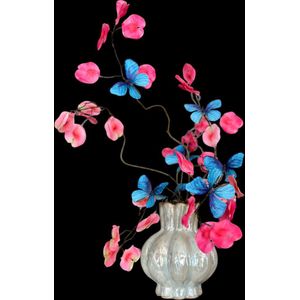 Seta Fiori - Vlinderbloesem - In Parelmoer vaas -