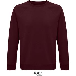 SOLS Premium Unisex Adult Space Organic Raglan Sweatshirt (Bourgondië) XL