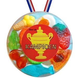 Snoep Medaille Kampioen - 5 stuks