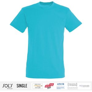 Sol's Heren T-Shirt 100% biologisch katoen Ronde hals Lichtblauw Maat XL