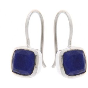 SilverGems Zilveren oorhangers met Lapis Lazuli edelstenen