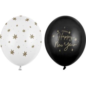 Ballonnen Happy New Year - 50 stuks