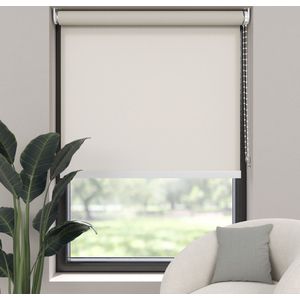 Dutchblinds Rolgordijn - lichtdoorlatend - Beige - 55x275cm - Raamdecoratie op maat