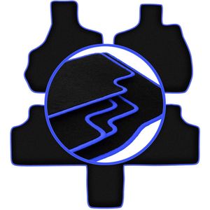 CARLUX-BLUE automatten voor: Chrysler Grand Voyager III 7-zits (2000-2008)