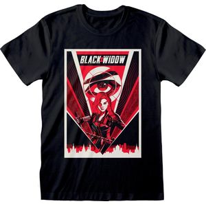 Black Widow Movie - Poster  Unisex T-Shirt Zwart