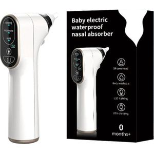 Neusreiniger baby - Elektrische Neuszuiger met USB – Aspirator - Neuspeer -Toetenvegers - Snoetenpoetsers – Baby Neusreiniger Verstelbaar Met 3 Standen - Kinderen