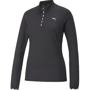 PUMA Strong 1/4 ZIP Dames Sporttrui - Zwart - Maat L