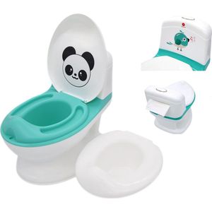 Baby Toilet Potje Realistisch Geluid Doorspoelen, Toilet Training voor Jongens en Meisjes, Stabiel, Comfortabel, Verwijderbaar Bakje. Ideaal eerste toilet.