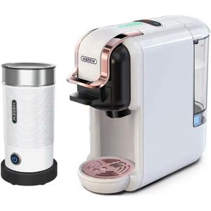 ST Producten Koffiemachine - Capsule - Nespresso - Dolce Gusto - Wit - Melkopschuimer