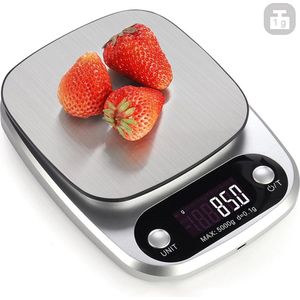 IMTEX - Digitale keukenweegschaal - 5000 gram - 5 kilo - Zwart