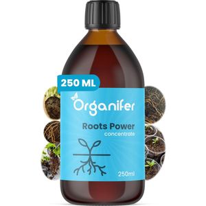 Wortelstimulator (250ml) Roots Power Concentraat - Stekmiddel - Betere en Snellere Wortelontwikkeling - Universeel - o.a. Voor Kweken en Stekken - Verplanten - Ontwikkelfase - Vergroot Voedingsstoffen Opname en Resultaat - Organifer