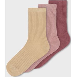 Name it 3-pack kinder sokken - Woodrose - MS13199676