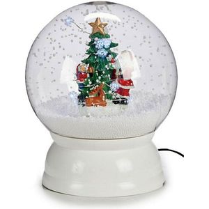 Sneeuwbal Kerstboom 22 x 27 cm Plastic