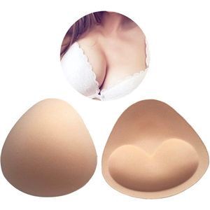 Premium BH Push Up Pads - Beha - Bra - Kleding Accessoires - Vrouwen - Ondergoed Dames - Voor Bikini - Vulling - Beige