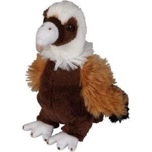 Pluche Bruine Gier Knuffel 15 cm - Vogel Knuffels - Speelgoed Voor Kinderen