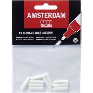 Amsterdam acrylmarker punten middel zakje van 10 stuks