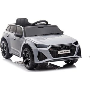Elektrische Kinderauto Audi RS6 12V Met Afstandsbediening - accuvoertuigen - accu auto voor kinderen Nardo Grijs
