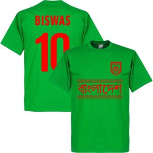 Bangladesh Biswas 10 Team T-Shirt - Groen - XXL