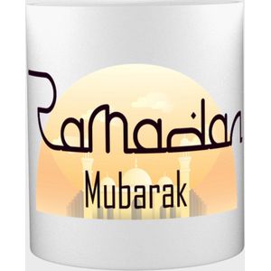 Akyol® Ramadan Mok met opdruks-sramadans-smoslimss-seid mubarak ramadan cadeaus-s350 ML inhoud